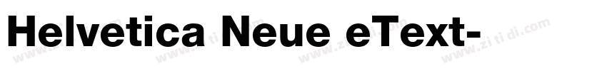 Helvetica Neue eText字体转换